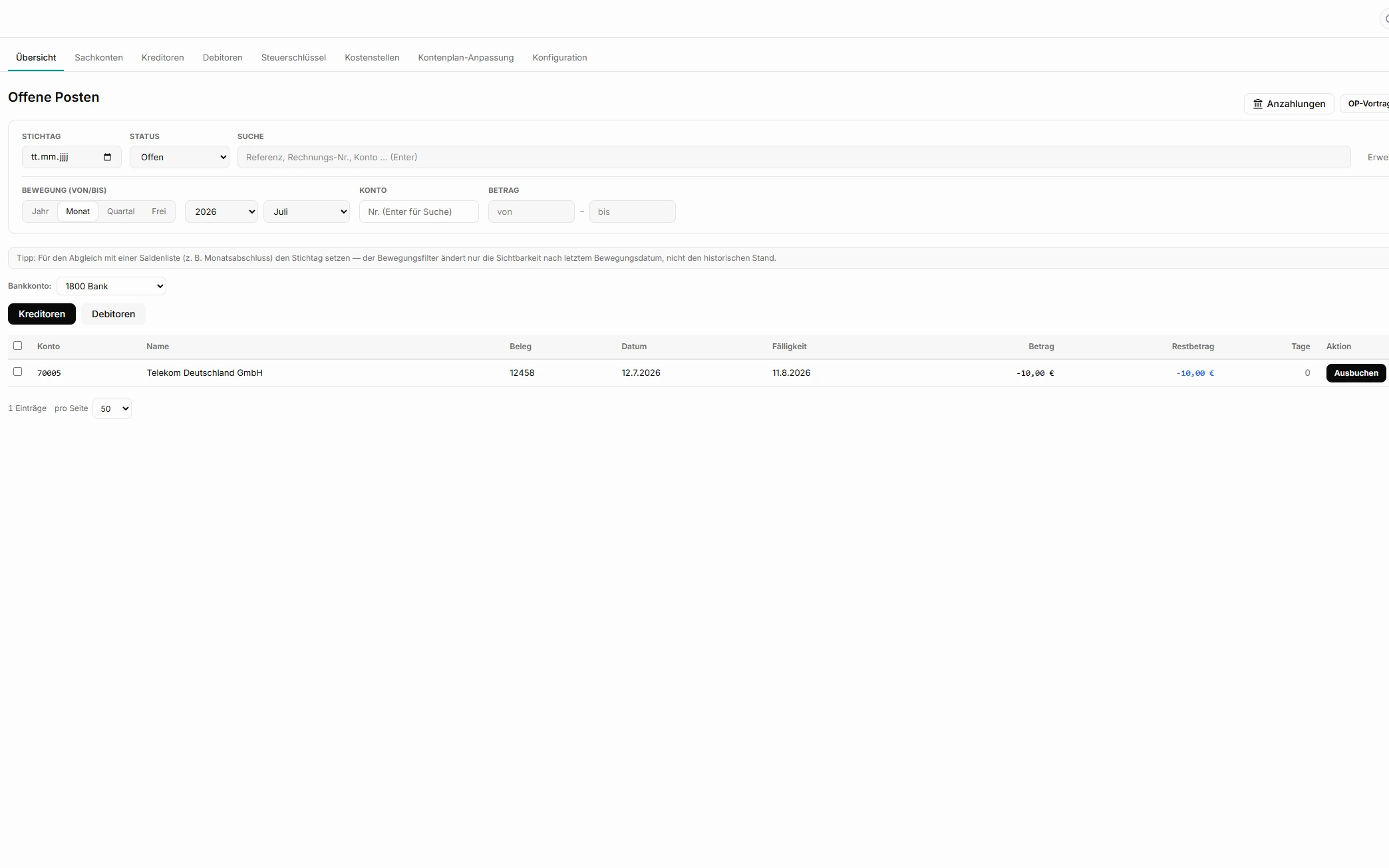 accuno liquidität workflow